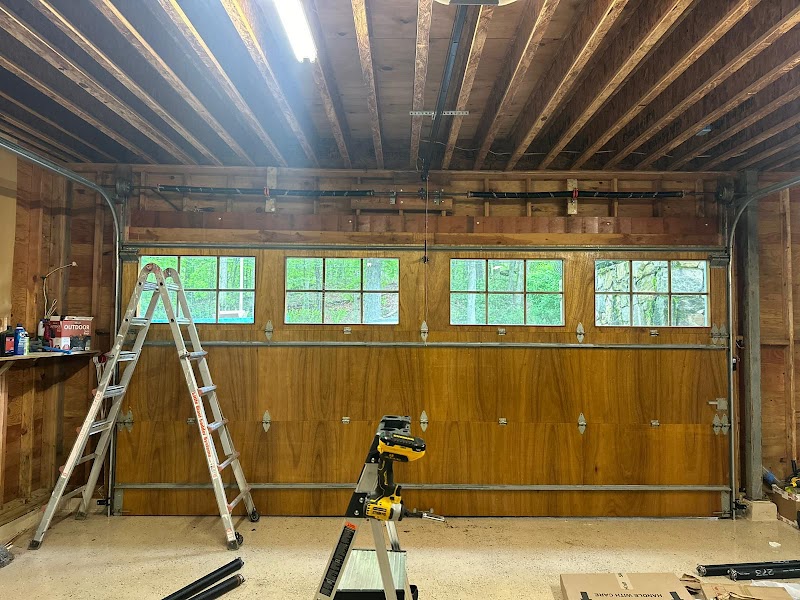 Garage door repair work